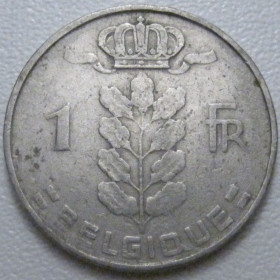 Бельгія Бельгия ^/--/^ Бельгія 1 франк 1952 року Belgique 42550 ^_^^^ Бельгия 1 франк 1952 года Belgique 42550 - фото фото фото