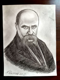 Картини, Гравюри, Живопис та Графіка Картины, Гравюры, Живопись и Графика ^/--/^ Тарас Шевченко портрет 20 *15 см. бумага карандаш ^_^^^ Тарас Шевченко портрет 20*15 см. папір олівець - фото фото фото