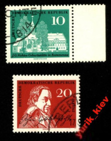 НДР, ФРН ГДР, ФРГ ^/--/^ ГДР 1962 /--/ г.№ 631‑632 серия гашеная ^_^^^ НДР 1962 /--/ р. No 631-632 серія гашена - фото фото фото