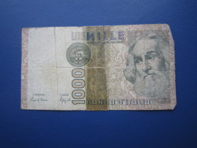Туреччина Турция ^/--/^ Банкнота 1000 лір Італія 1982 Марко Поло з обігу скотч ^_^^^ Банкнота 1000 лир Италия 1982 Марко Поло из обращения скотч - фото фото фото