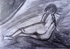 Картини, Гравюри, Живопис та Графіка Картины, Гравюры, Живопись и Графика ^/--/^ Копия срисовано карандашом на бумаге графика Ван Гога. 20*15 см. ^_^^^ Копія змальована олівцем на папері графіка Ван Гога. 20*15 см. - фото фото фото