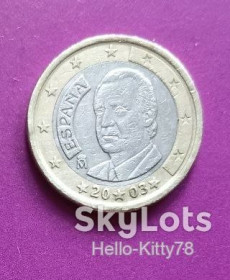 Іспанія Испания ^/--/^ Евро 2003 1 евро Испания КМ-1046 ^_^^^ Євро 2003 1 євро Іспанія КМ-1046 - фото фото фото
