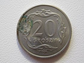 Сучасна (після ) Современная (после ) ^/--/^ Польша 20 грошей 1992 года 33719 ^_^^^ Польща 20 грошей 1992 року 33719 - фото фото фото