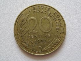 Франція Франция ^/--/^ Франция 20 сантимов 1982 года #9715 ^_^^^ Франція 20 сантимів 1982 року #9715 - фото фото фото