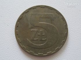 - року - года ^/--/^ Польша 5 злотых 1987 года #13823 ^_^^^ Польща 5 злотих 1987 #13823 - фото фото фото