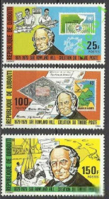 Джибуті Джибути ^/--/^ Джибути 1979 Р. Хилл марка на марке 3 /--/ м. ^_^^^ Джибуті 1979 Р. Хілл марка на марці 3 /--/ м. - фото фото фото