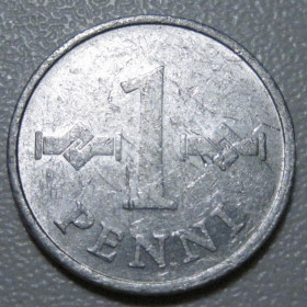 Фінляндія Финляндия ^/--/^ Фінляндія 1 пенні 1973 року #6 /--/ П /--/ 158 ^_^^^ Финляндия 1 пенни 1973 года #6 /--/ П /--/ 158 - фото фото фото