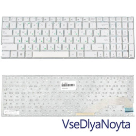 Клавіатури Клавиатуры ^/--/^ Клавиатура для ноутбука ASUS (X /--/ 540 series) rus, white, без фрейма ^_^^^ Клавіатура для ноутбука ASUS (X /--/ 540 series) rus, white, без фрейму - фото фото фото