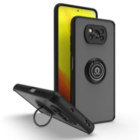 Чохли, бампера Чехлы, бампера ^/--/^ Чохол Fiji Colorframe для Xiaomi Poco X /--/ 3 матовий бампер з кільцем підставкою Black ^_^^^ Чехол Fiji Colorframe для Xiaomi Poco X /--/ 3 матовый бампер с кольцом подставкой Black - фото фото фото