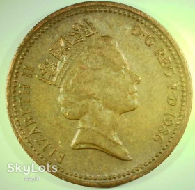 Єлизавета II (після ) Елизавета II (после ) ^/--/^ Великобритания 1 пенни, 1986 №162 ^_^^^ Велика Британія 1 пенні, 1986 No /--/ 162 - фото фото фото