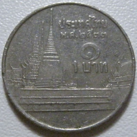 Таїланд Таиланд ^/--/^ Таїланд 1 бат 1990 року #39876 ^_^^^ Таиланд 1 бат 1990 года #39876 - фото фото фото