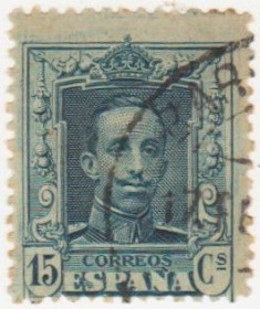 Іспанія Испания ^/--/^ Испания  1922 г. № 281 гашеная ^_^^^ Іспанія 1922 р. No 281 гашена - фото фото фото