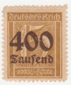 Веймарська республіка Веймарская республика ^/--/^ Германия   ( Рейх) 1923 г. №  295 * ^_^^^ Німеччина (Рейх) 1923 р. No 295* - фото фото фото