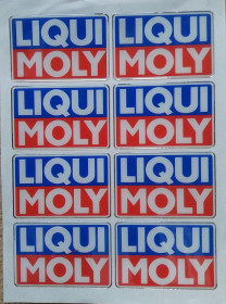 Наліпки, емблеми Наклейки, эмблемы ^/--/^ Наклейка для автомобиля Liqui Moly силиконовая ^_^^^ Наклейка для автомобіля Liqui Moly силіконова - фото фото фото