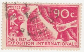 Франція Франция ^/--/^ Франция  1936  г. № 323  гашеная ^_^^^ Франція 1936 р. No 323 гашена - фото фото фото