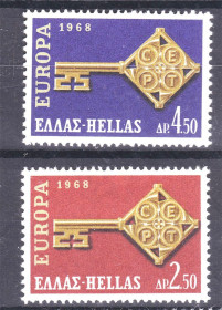 Греція Греция ^/--/^ Греция 1968 г  MNH  - ЕВРОПА  СЕПТ /  EUROPA  CEPT - ^_^^^ Греція 1968 MNH - Європа СЕПТ / EUROPA CEPT - фото фото фото