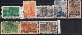 СРСР - СССР - ^/--/^ СССР, 1950 г., распродажа коллекции, архитектура Москвы. Проекты высотных зданий ^_^^^ СРСР, 1950 р., розпродаж колекції, архітектура Москви. Проекти висотних будівель - фото фото фото