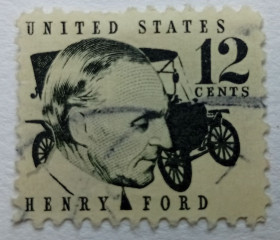 Північна Америка Северная Америка ^/--/^ США 1968 Генри Форд, гашеная ^_^^^ 1968 — Генрі Форд, гашена - фото фото фото