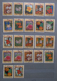 Флора Флора ^/--/^ Куба 1983 г - цветы, 43 шт    (см.фото) ^_^^^ Куба 1983 р - квіти, 43 шт (див.фото) - фото фото фото