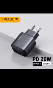 Зарядні пристрої Зарядные устройства ^/--/^ Зарядное устройство VOLTME USB C 20 /--/ W 2 порта Адаптер PD 3.0 ^_^^^ Зарядний пристрій VOLTME USB C 20 /--/ W 2 порту Адаптер PD 3.0 - фото фото фото