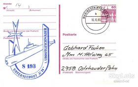 Тематичні колекції Тематические коллекции ^/--/^ Флот . Германия  1986 г = ПК - КАШЕ - ПОДВОДНАЯ ЛОДКА - ^_^^^ Флот . Німеччина 1986 р = ПК - КАШЕ - ПІДВОДНА ЛОДКА - - фото фото фото