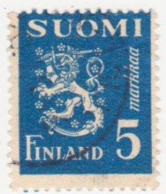 Скандинавія Скандинавия ^/--/^ Финляндия 1945 г. № 310 гашеная ^_^^^ Фінляндія 1945 р. No 310 гашена - фото фото фото