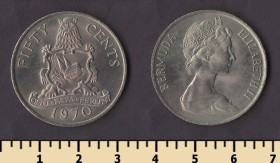 Інші країни Другие страны ^/--/^ Бермуды 50 центов 1970 ^_^^^ Бермуди 50 центів 1970 - фото фото фото