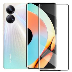Чохли, бампера Чехлы, бампера ^/--/^ Захисне скло Fiji Premium для Realme 10 Pro Plus закруглені краї та повне проклеювання чорний ^_^^^ Защитное стекло Fiji Premium для Realme 10 Pro Plus закругленные края и полное проклеивание черный - фото фото фото