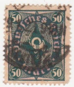 Веймарська республіка Веймарская республика ^/--/^ Германия             ( Рейх) 1922 г. №  211 гашеная ^_^^^ Німеччина (Рейх) 1922 р. No 211 гашена - фото фото фото