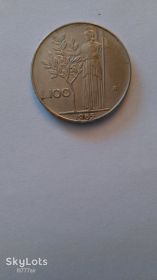 Італія і Ватикан Италия и Ватикан ^/--/^ 100 лир 1965 года ^_^^^ 100 лір 1965 року - фото фото фото