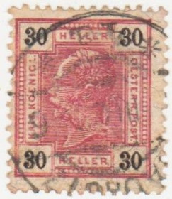 Австрія Австрия ^/--/^ Австрия 1899 г №  88 гашеная ^_^^^ Австрія 1899 р. No 88 гашена - фото фото фото