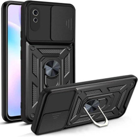 Чохли, бампера Чехлы, бампера ^/--/^ Чохол Fiji Camera Defence для Xiaomi Redmi 9 /--/ A бампер із захистом камери та підставкою Black ^_^^^ Чехол Fiji Camera Defence для Xiaomi Redmi 9 /--/ A бампер с защитой камеры и подставкой Black - фото фото фото