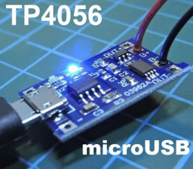 Плати Платы ^/--/^ TP /--/ 4056 18650 модуль контроллер зарядки акумулятора li-ion micro USB зарядний пристрій з захистом ^_^^^ TP /--/ 4056 18650 модуль контроллер зарядки аккумулятора li-ion micro USB зарядное устройство с защитой - фото фото фото