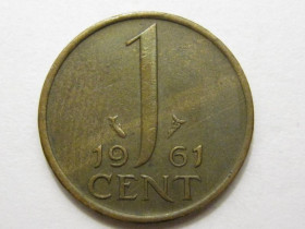 Нідерланди Нидерланды ^/--/^ Нидерланды 1 цент 1961 года 38567 ^_^^^ Нідерланди 1 цент 1961 року 38567 - фото фото фото