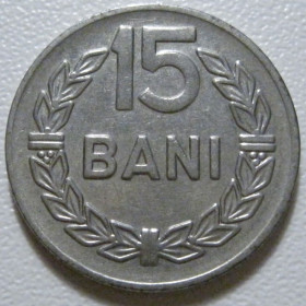 Румунія Румыния ^/--/^ Румунія 15 бані 1966 року #39926 ^_^^^ Румыния 15 купола 1966 года #39926 - фото фото фото