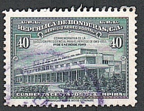 Центральна Америка Центральная Америка ^/--/^ Гондурас  (1949) Правительственное здание в Тегусигальпе Адуана Тонконтин ^_^^^ Гондурас (1949) Урядова будівля в Тегусігальпі Адуана Тонконтин - фото фото фото