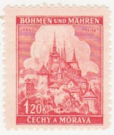 Третій Рейх (-) Третий Рейх (-) ^/--/^ Германия     (Богемия и Моравия) 1942 г. №  80 ** ^_^^^ Німеччина (Богемія і Моравія) 1942 р. No 80 ** - фото фото фото