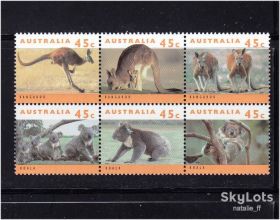 Фауна Фауна ^/--/^ NM  Фауна . Австралия 1994 г  MNH - сцепка ^_^^^ NM Фауна . Австралія 1994 MNH - зчіпка - фото фото фото