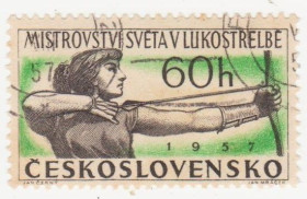 Чехословаччина Чехословакия ^/--/^ Чехословакия 1957 г №  1012 гашеная ^_^^^ Чехословаччина 1957 р. No 1012 гашена - фото фото фото