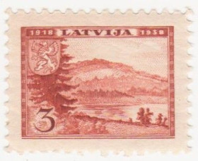 Балтійські країни Балтийские страны ^/--/^ Латвия 1938 г № 216 * ^_^^^ Латвія 1938 р. No 216* - фото фото фото