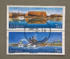 Транспорт Транспорт ^/--/^ Швеция Архитектура Корабль Море 1998 ^_^^^ Швеція Архітектура Корабель Море 1998 - фото фото фото