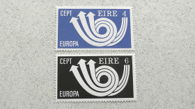 Ірландія Ирландия ^/--/^ Серія поштовиї марок Ірландія &amp;quot; Європа СЕРТ &amp;quot; 1973 рік ** ^_^^^ Серия почтовой марок Ирландия &amp;quot; Европа Серт &amp;quot; 1973 год ** - фото фото фото