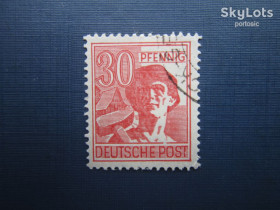 Інше Другое ^/--/^ Марка Германия Союзническая оккупационная зона 1947 стандарт 30 пф гаш ^_^^^ Союзницька окупаційна зона 1947 стандарт 30 пф гаш - фото фото фото