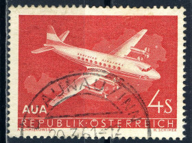Австрія Австрия ^/--/^ Австрия. Авиация  (серия) 1958 г. ^_^^^ Австрія. Авіація (серія) 1958 - фото фото фото