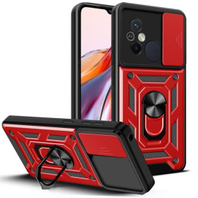 Чохли, бампера Чехлы, бампера ^/--/^ Чохол Fiji Camera Defence для Xiaomi Redmi 12 /--/ C бампер із захистом камери та підставкою Red ^_^^^ Чехол Fiji Camera Defence для Xiaomi Redmi 12 /--/ C бампер с защитой камеры и подставкой Red - фото фото фото