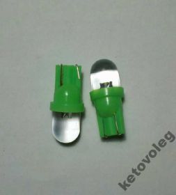Діодні Диодные ^/--/^ АВТО LED 0,5 /--/ W лампа T /--/ 10 зеленый 2-шт ^_^^^ АВТО LED 0,5 /--/ W лампа T /--/ 10 зелений 2-шт - фото фото фото