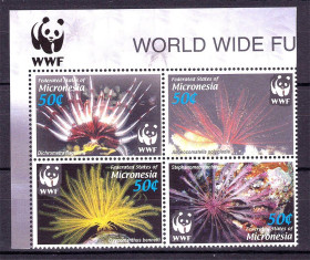 Фауна Фауна ^/--/^ NM Фауна . Микронезия  2005 г MNH - WWF - кварт ^_^^^ NM Фауна . Мікронезія 2005 р MNH - WWF - кварт - фото фото фото