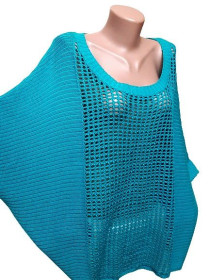 Кофти Кофты ^/--/^ 2 /--/ XL-5 /--/ XL Джемпер с ажуром Supre, женская батал кофта с рукавом три четверти ^_^^^ 2 /--/ XL-5 /--/ XL Джемпер з ажуром Supre, жіноча батал кофта з рукавом три чверті - фото фото фото