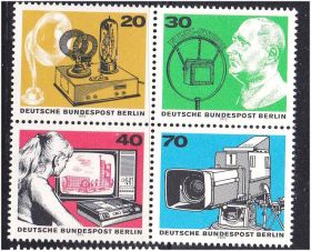 НДР, ФРН ГДР, ФРГ ^/--/^ Германия Берлин 1973 г MNH - из блока ^_^^^ Німеччина Берлін 1973 MNH - з блоку - фото фото фото