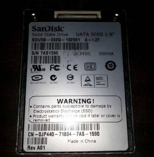 Жорсткі диски Жесткие диски ^/--/^ 1.8&amp;quot; PATA IDE ZIF SSD Sandisk 32 /--/ GB - фото фото фото
